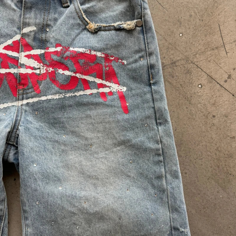 Retro Hip Hop Denim Shorts