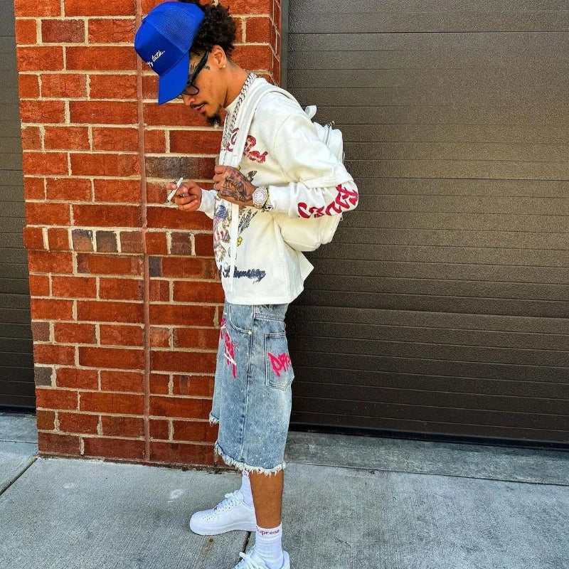Retro Hip Hop Denim Shorts
