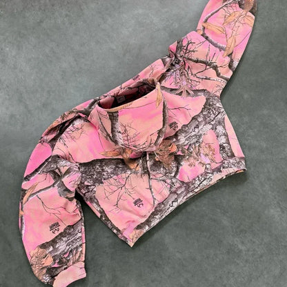 Trendy Pink Camo Hoodie