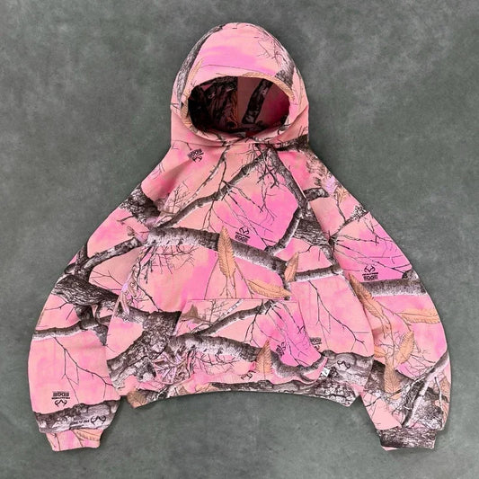 Trendy Pink Camo Hoodie