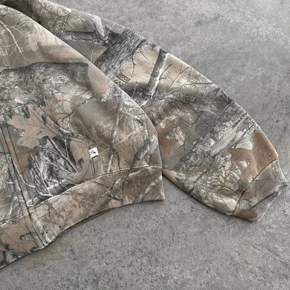 Y2K Camo Zip-Up Hoodie