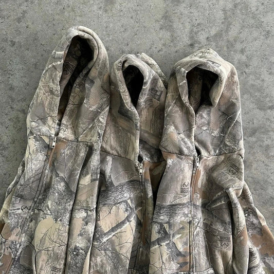 Y2K Camo Zip-Up Hoodie