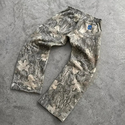 Trendy Camo Streetwear Pants