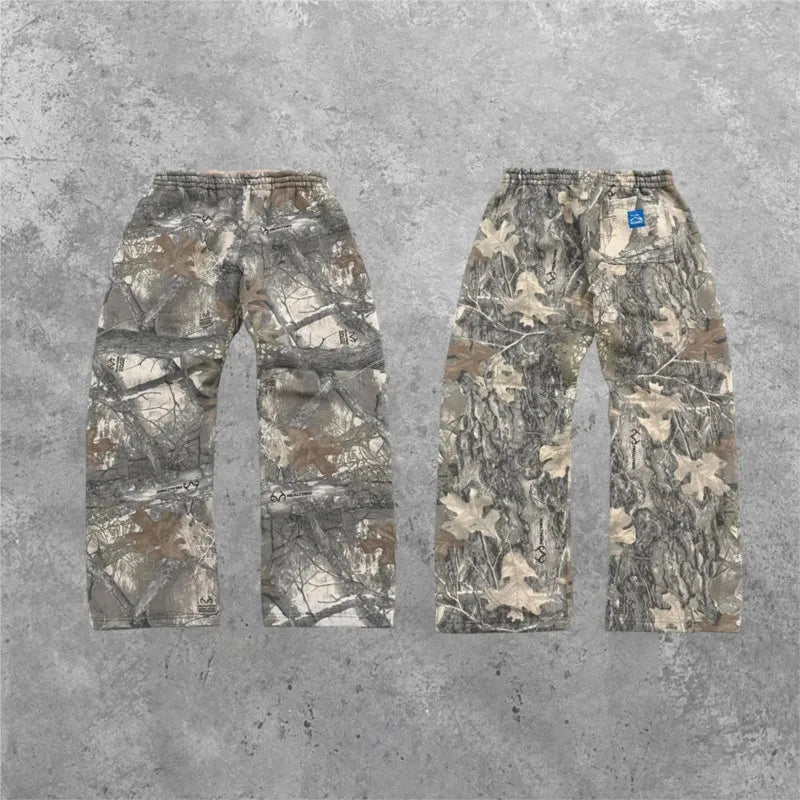 Trendy Camo Streetwear Pants