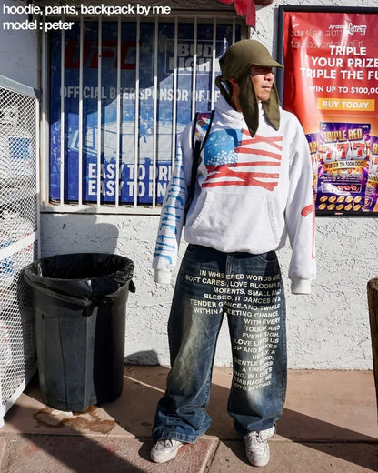Vintage Hip Hop Wide Leg Jeans